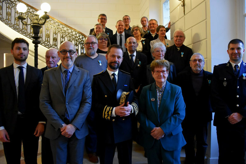 Charente-maritime : cérémonie de remise de médailles JSEA échelon Or et Argent