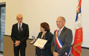 Dordogne : Remise diplôme médaille argent commune de Lanquais